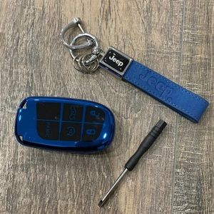 Jeep key cover and keychain